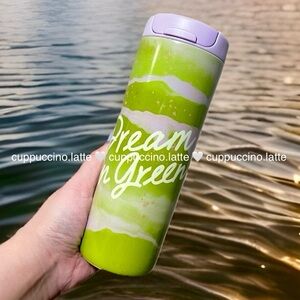 🍵NWT🍵Starbucks 2026 Spring Lavender Matcha Dream in Green SS Bottle Tumbler